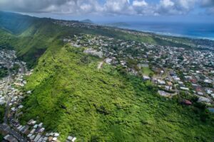 aerial photo of a lot in maunalani heights