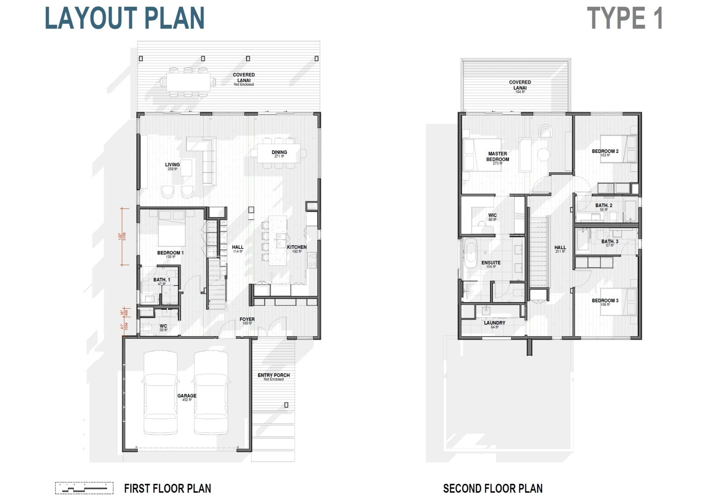 Floor plan for The Villas on the 8th