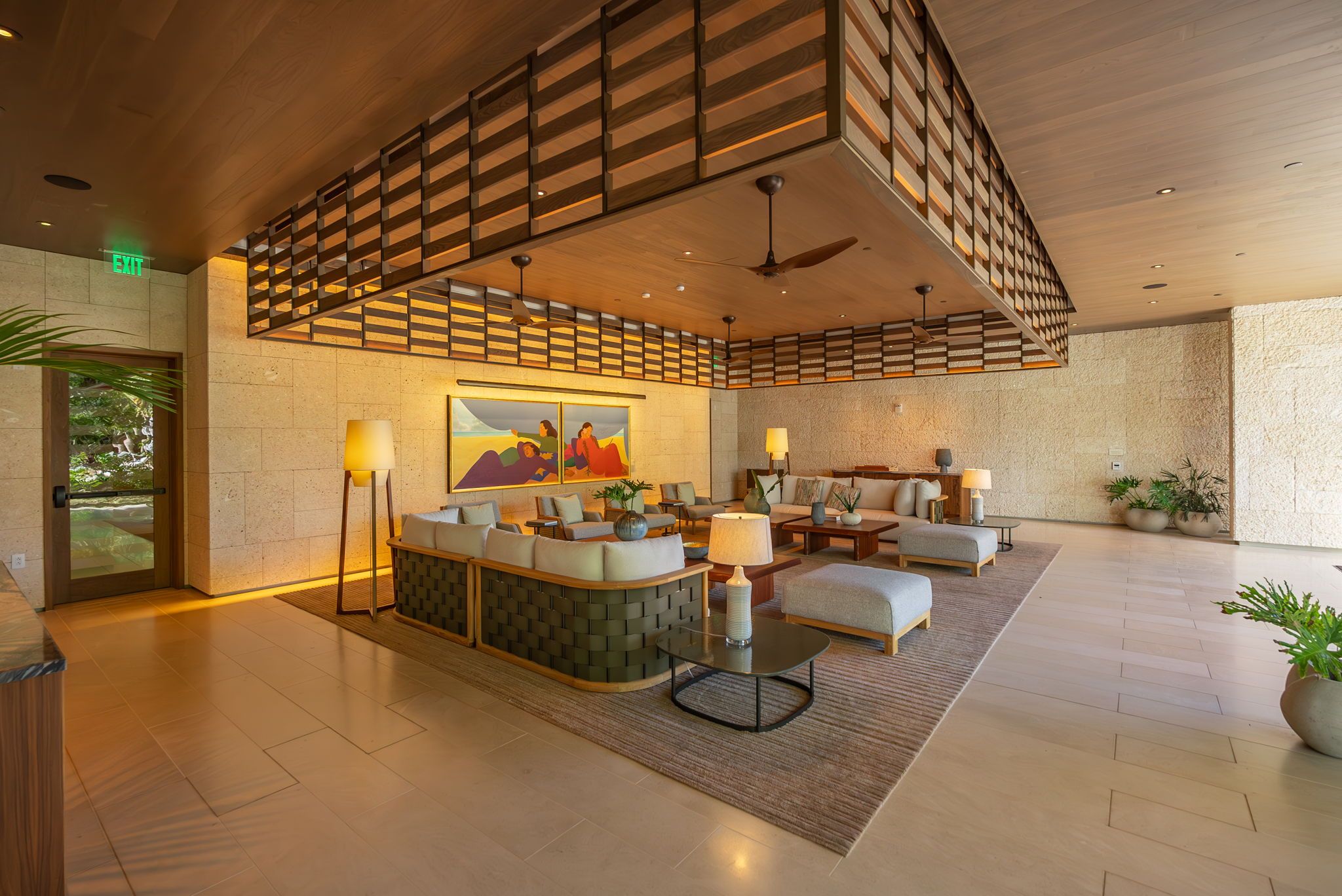 Victoria Place common area and resident amenities in Ward Village Honolulu